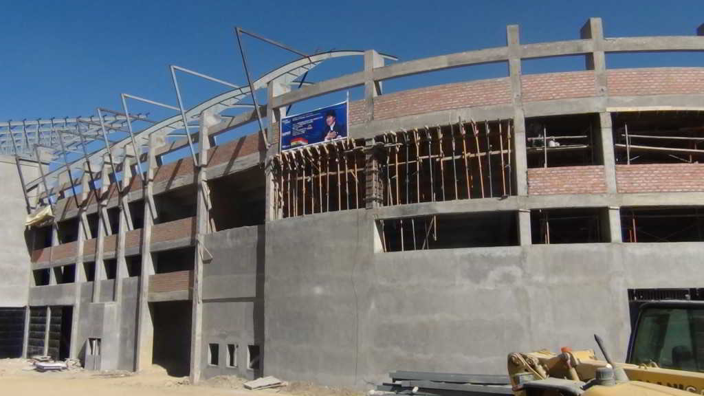 Construcción del ‘Estadio Municipal El Alto’ alcanza el 80% de avance y
