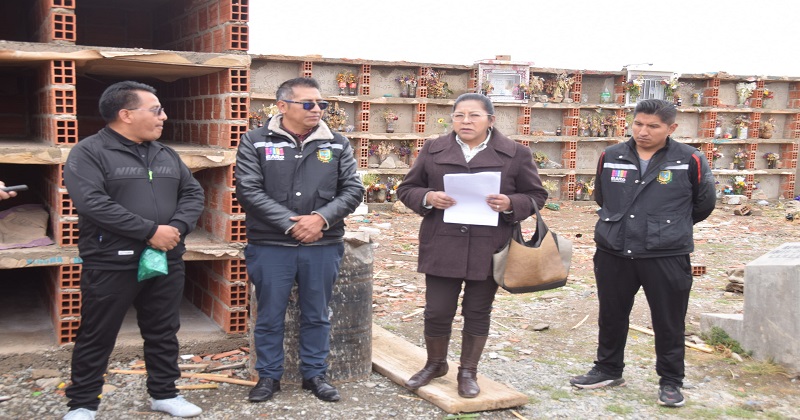 El Alto is restoring the Mercedario cemetery